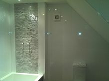 Tiled Bathroom 02 - 07 - With Designer Large Format Ceramic Tiles